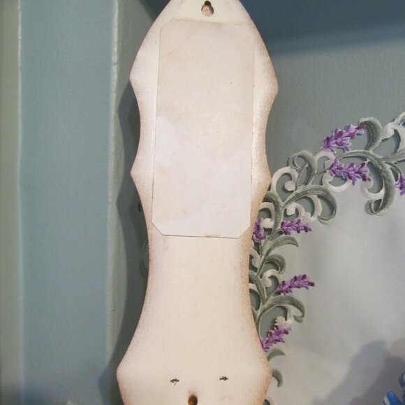 Home Interiors Sconce Ruffled Edge Glass Candle Holder Mirrored Pink Marble Look - Picture 12 of 16